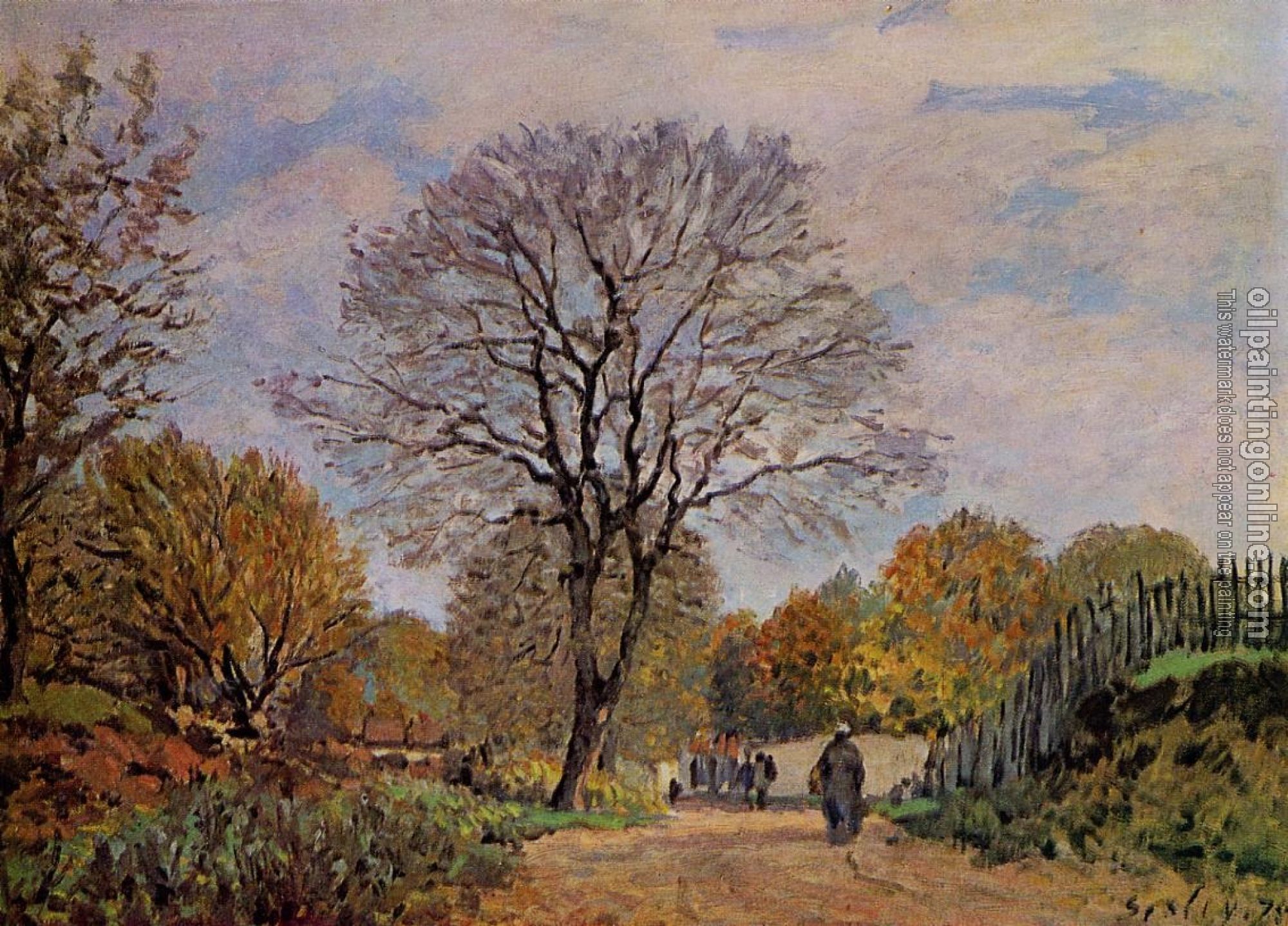 Sisley, Alfred - A Road in Seine-et-Marne